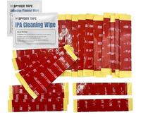SPYDER TAPE Lot de 20 patins adhésifs de qualité supérieure avec adhésif 5952 - Double face et robustes pour plaque d'immatriculation de voiture - Résistant aux intempéries - Résistance