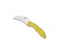 Spyderco C106pyl2 Couteau Tasman Salt 3, Lame Hawkbill Acier H-1 À Cran, Profil Évidé, Manche 11 Cm Nylon/Fibre De Verre Jaune