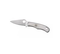 Spyderco C133p Couteau Bug, Lame Acier 3 Cr, Profil Plat, Manche 4 Cm Inox
