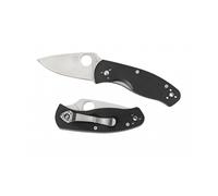 Spyderco C136gp Couteau Persistence, Lame Acier 8cr13mov À Cran Intérieur, Profil Plat, Manche 10,5 Cm G10 Noir