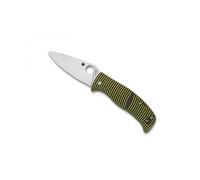 Spyderco C217gp Couteau Caribbean Leaf, Lame Acier Lc200n, Profil Plat, Manche 12,5 Cm G10 Jaune/Noir,