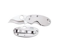 Spyderco Couteau fermant Cricket C29P en acier inoxydable lame VG-10 Gris