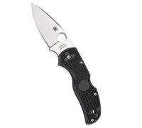 Spyderco Couteau fermant Native 5 C41PBK5 Lightweight, lame CPM-S30V profil plat, manche noir 10 cm