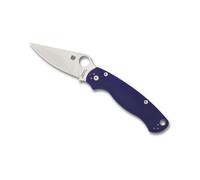 Spyderco C81gpdbl2 Couteau Lame Acier Cpm-S110v Avec Mécanisme « Compression Lock » Manche 12 Cm G10 Bleu
