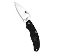 Spyderco Couteau léger à Lame Style Lance Bord Lisse Noir