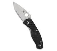 Spyderco COUTEAU PERSISTENCE NOIR SEMI-DENTEE