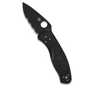 Spyderco COUTEAU PERSISTENCE TOUT NOIR SEMI-DENTEE
