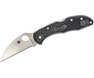 Spyderco Delica 4 Lightweight Noir Lame Plate Wharncliffe C11FPWCBK