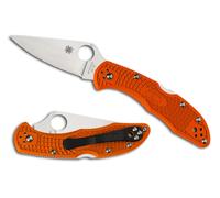 Spyderco Delica 4 Lightweight Orange Flat Ground C11FPOR