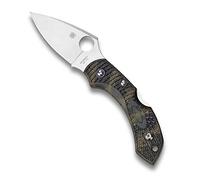 Spyderco Couteau fermant Dragonfly 2 Lightweight Lame VG-10 crantée Manche 8 cm Zome vert