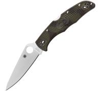 Spyderco Endura 4 Lightweight Green Zome Flat Ground C10ZFPGR