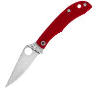 Spyderco HONEYBEE RED G-10 PLAINEDGE