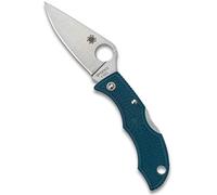 Spyderco Couteau de poche Ladybug 3 Lame K390 Bohler Manche Nylon/Fibre de verre 6 cm Bleu