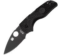 Spyderco Lil Native Noir Léger Lame Noire Révélation 14 C230PBBK