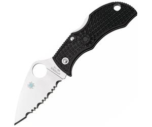 Spyderco Manbug Noir Léger Feuille MBKLFS