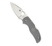 Spyderco Couteau fermant Native 5 C41pgy5 – Lame Maxamet satinée, Manche 10 cm Gris