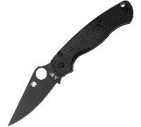 Spyderco Para Military 2 Black Lightweight Black Blade CTS-BD1N, FRN, Compression Lock C81PBBK2