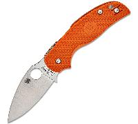 Spyderco SAGE 5 ORANGE BRÛLÉ LÉGER CPM REX 121 PLAINEDGE