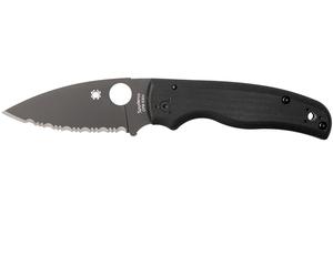 Spyderco Shaman G-10 Noir Lame Noire C229GSBK