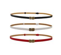Spydge 3 pièces Ceinture Élastique Vintage Femmes Ceintures élastiques avec Brillance Boucle Métallisée pour les Vestes Manteaux Peignoirs Robes Hauts Amples Assortis