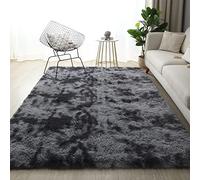 SpyFlyLie Tapis de yoga antidérapant à poils longs et moelleux pour chambre à coucher, chambre d'enfant, chambre d'enfant (gris foncé, 200 x 300 cm)