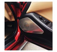 SPYKEY Cadre décoratif pour klaxon de Voiture pour Mazda MX-5 MX 5 RF MX5 ND 2016-2020,Haut-Parleur Cadre décoratif Accessoires de Voiture,B-Black