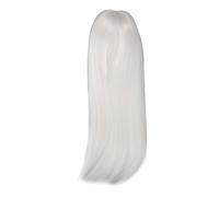SPYMINNPOO 1/4 Perruque de Poupée Belle Bricolage Cuir Chevelu simulé Cheveux Longs et Raides Boule Articulée Perruque de Poupée pour de 7 à 8 Pouces, Matériau en Soie Haute Température (WHITE)
