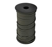 SPYMINNPOO 100m 9 Brins Corde d'escalade, Cordon de Cordon Robuste Cordon de Parachute Tissu Suspendu Tente pour la Pêche, la Randonnée, la Survie, Les Activités de Plein Air (Black) (Green)