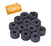 SPYMINNPOO 12 Pièces Feutres de Cymbale Gris Charleston Embrayage Feutre Ensemble de Batterie Support de Cymbale Rondelle en pour Batteurs