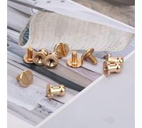 SPYMINNPOO 20 Ensembles de Vis à Rivets à Tête Ronde Ensemble de Vis à Goujon en Cuivre Élégant pour Vêtements Punk, Sacs, Chaussures, 7x5mm, 20 X Rivet pour Décoration de Bracelet (Tête de moine