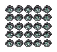 SPYMINNPOO 25 Pcs/Pack Mini Boussole en Vrac, Boussole de Bouton de Bracelet de Survie pour Bracelet Paracord Outil de Randonnée de Camping de Survie en Plein Air