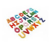 SPYMINNPOO 26 Pcs Lettres Magnétiques pour Enfants, Alphabet Animaux Mignons en Bois ABC Aimants Set Lettres A à Z Enfants Aimant de Réfrigérateur Enfant Éducatif Orthographe Jeux
