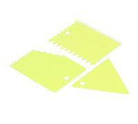 SPYMINNPOO 3 Pièces/ensemble Grattoir à Crème à Gâteau -pâte Léger Plus Lisse pour Outil de Décoration de Pâtisserie, Réutilisable et Durable pour les Accessoires de Cuisson (GREEN)