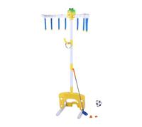 SPYMINNPOO 4 In1 Réaction Stick Game Set, REACHAGE TRAPET Toy, Hauteur Réglable Fun Catch Falling Sticks with Golf | Soccer | Mélanger Les Jeux pour Les Enfants