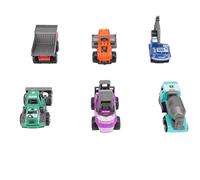 SPYMINNPOO 6 Camions de Construction PCS, Ensembles de Véhicules en Alliage Assortis Colorés, Voitures Jouets pour Enfants pour Les Tout-Petits et Collectionneurs