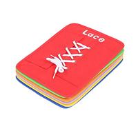 SPYMINNPOO 6 Pièces/Ensemble Kit d'apprentissage en Carton Jouet de Compétence de Base Cravate à Boucle Zippée pour Enfants, Ensemble de Jouets Durables pour Enfants, Matériau coloré Non Toxique