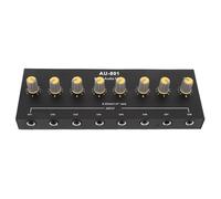 SPYMINNPOO 8 Canaux Mini Audio MIXEUR 8 Entre 1 Sortie Console de Mélange Portable Rechargeable avec Contrôle de Volume Indépendant intégré à l'alimentation Isolée pour Les Performances en Direct