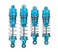 SPYMINNPOO Absorbeur D'amortisseur RC Car, Pièces de Mise à Niveau Metal 4PC à Haute Résistance pour Wltoys 104001 1/10 RC Car (Blue)