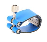 SPYMINNPOO Accessoires pour Saxophone, Attache de Ligature en Cuir pour Bec Ténor, Vis Réglables, Compatible avec les Becs Standards, Parfait pour les Musiciens et les Saxophonistes