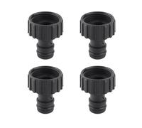 SPYMINNPOO Adaptateur de Filetage en Plastique Durable de 15mm pour Jardin de Cour, Connecteur de Mamelon 10 Pièces pour Un Raccordement de Tuyau Stable (Filetage Interne de 6 Minutes)