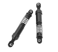 SPYMINNPOO Amortisseur RC, Ensemble D'amortisseurs Réglables en Alliage D'aluminium avec Système de Pression D', pour les Mises à Niveau de Voiture sur Chenilles de Camion 1/10 SCX10 RC (BLACK)