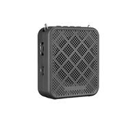 SPYMINNPOO Amplificateur Vocal Portable 10W avec Microphone câblé, Rechargeable Mégaphone PA Haut-parleur Système de Haut-parleur (BLACK)