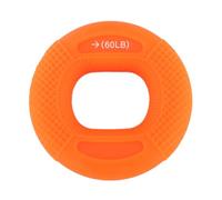 SPYMINNPOO Anneau de Renforcement de la Poignée, Entraîneur de Force de la Main en Silicone de qualité Supérieure pour L'entraînement Musculaire des Doigts et de L'avant-bras, avec Côtés (Orange 50