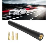 SPYMINNPOO Antenne Courte de Voiture Antenne de Signal élégante pour la Plupart des Voitures Radio AM/FM avec 3 Vis, Radio Automatique Noire Durable pour L'amélioration du Signal