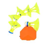 SPYMINNPOO Appareil d'entraînement de Badminton Réglable, Volant Lumineux avec Télécommande pour Pratique Individuelle, Alliage de Fer + Nylon + Latex, Entraînements Nocturnes et Auto-Apprentissage