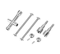 SPYMINNPOO Arbre de Transmission Arrière RC, Acier de Haute dureté, Antirouille, Remplacement Direct pour Voiture SCY 16101 16102 16103 16201PRO 1/16 RC, avec Une Finition Soignée pour Une