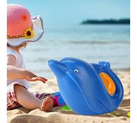 SPYMINNPOO Arrosoir Ergonomique de Plage pour Enfants, Pot D'arrosage d'animaux Non Toxique de 1200ml pour Le Jardin, éléphant Vert (Dauphin Bleu)