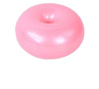 SPYMINNPOO Balle de Yoga Assise en Forme de Beignet Rose en PVC, Ligne de Poignée Antidérapante, Adaptée pour S'asseoir ou Faire de L'exercice, Yoga pour Enfants, étudiants et Adultes, équipement