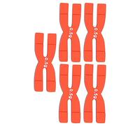 SPYMINNPOO Bandes Lestées pour Raquette de Tennis, Barre Durable avec Conception en Forme de H pour la stabilité et la Réduction de la Tension des Bras, 5 Bandes de Poids en Silicone pour (Rouge)