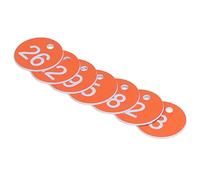 SPYMINNPOO Belle étiquette Numérotée pour Ruche, 50 Pièces, étiquette Simple pour Fournitures Apicoles pour Fermes D'élevage, Matériau ABS (ORANGE)